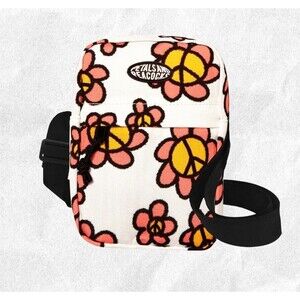 Petals And Peacocks Peace Daisy Crossbody Bag NWT
